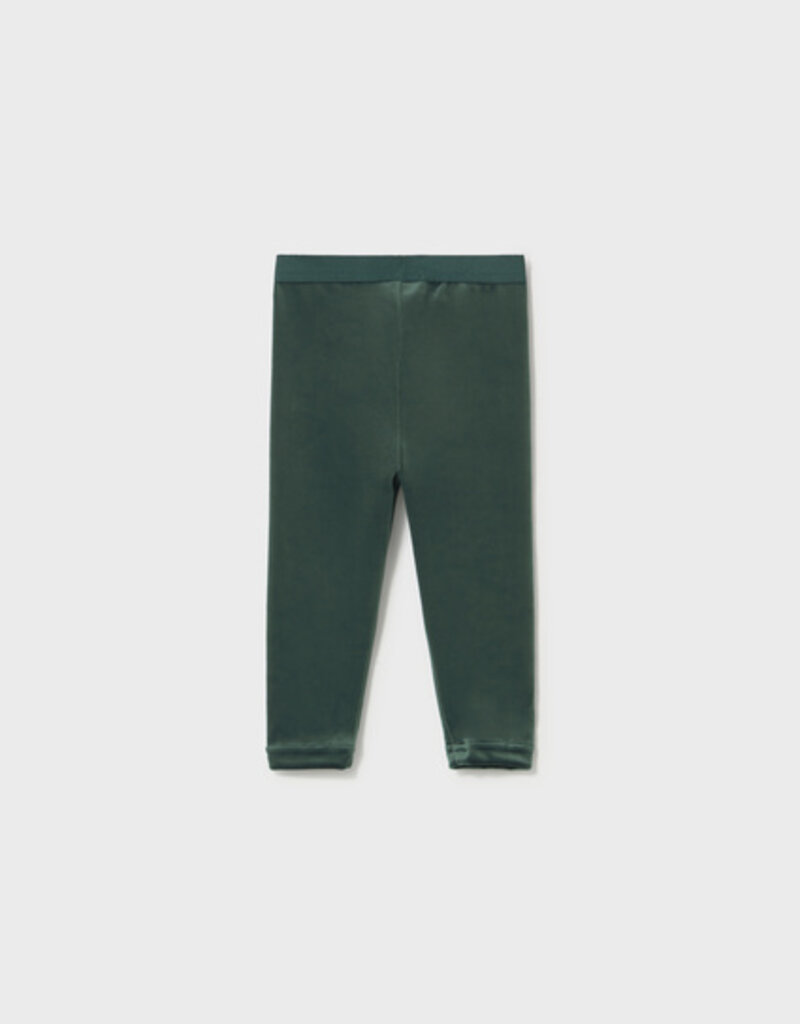 Mayoral Infant Green Velvet Leggings