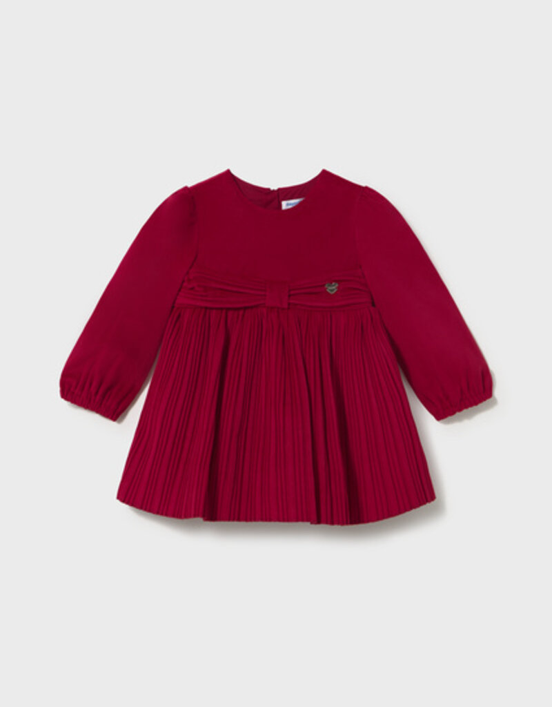 Mayoral Red Velvet Dress