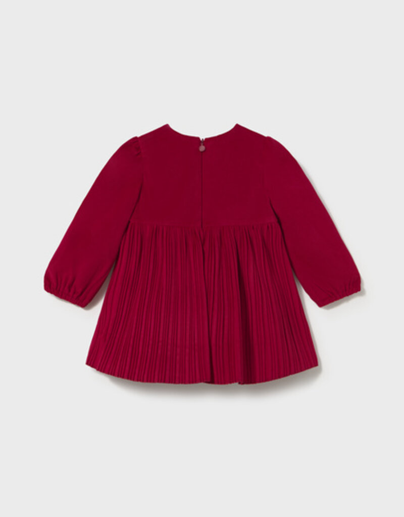 Mayoral Red Velvet Dress