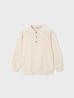 Mayoral L/S Knit Polo Stone