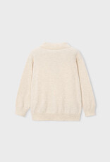 Mayoral L/S Knit Polo Stone
