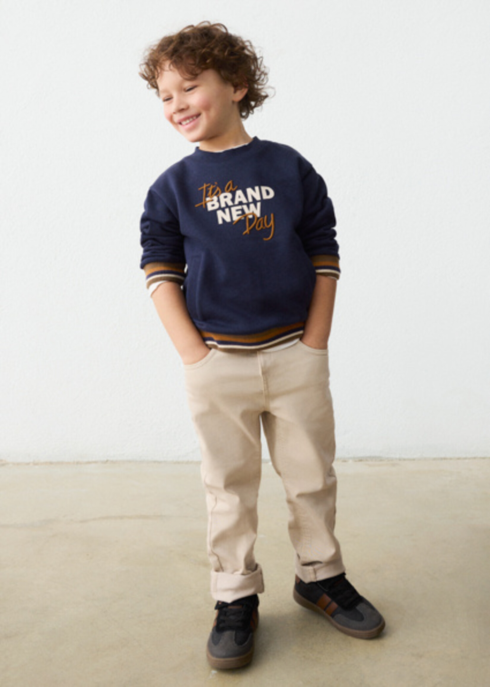 Mayoral Boys Soft 5b Regular Fit Pant Walnut
