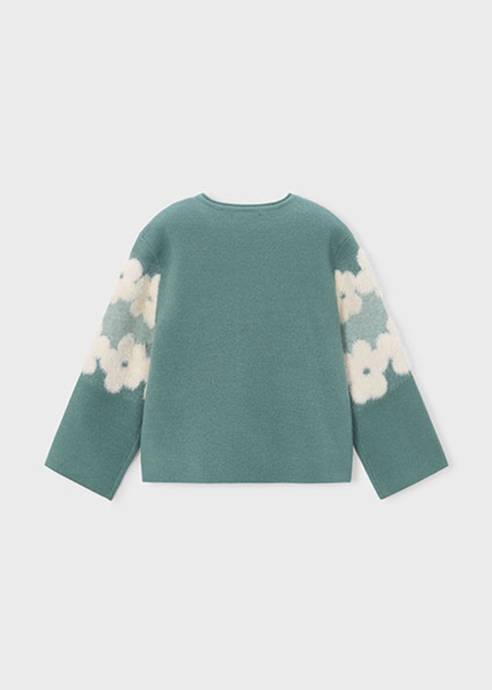 Mayoral Jacquard Flower Sweater