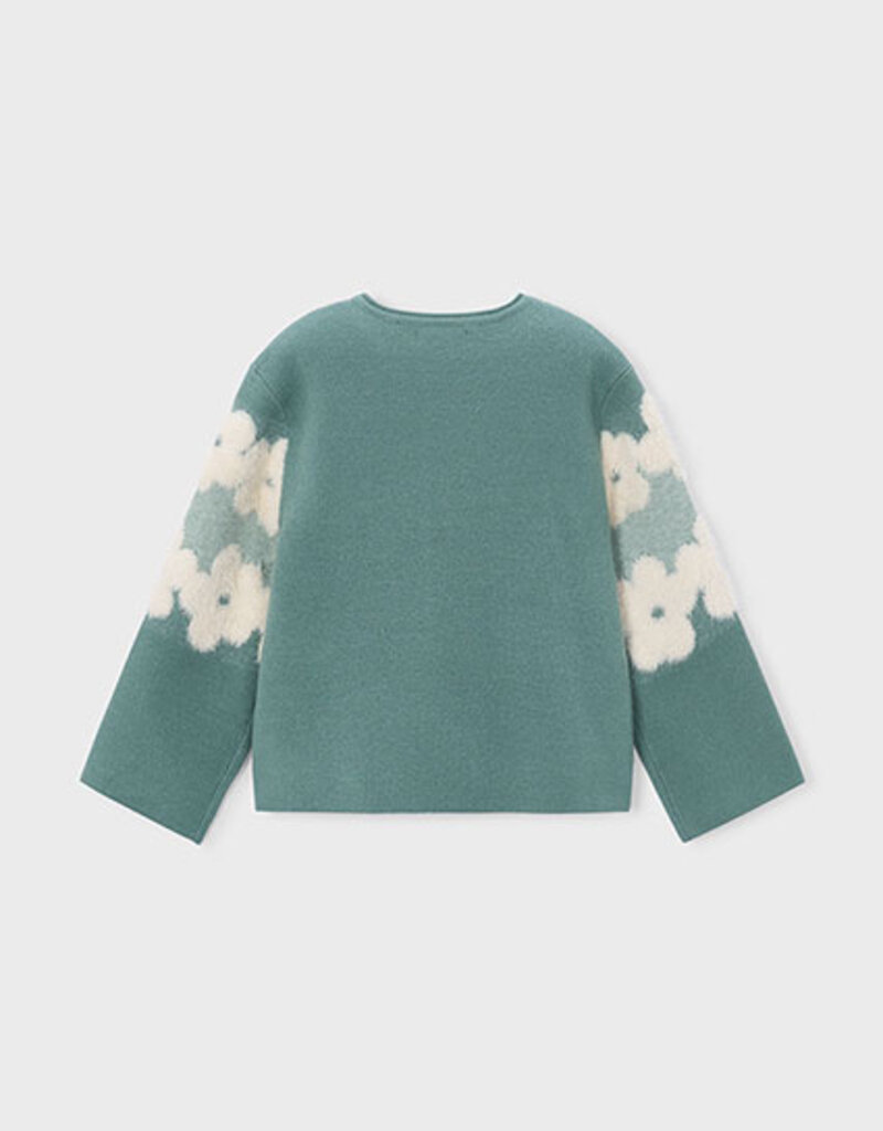 Mayoral Jacquard Flower Sweater