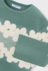 Mayoral Jacquard Flower Sweater