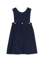 Little English Button Panel Jumper Navy Corduroy