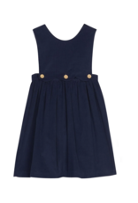 Little English Button Panel Jumper Navy Corduroy