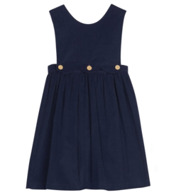 Little English Button Panel Jumper Navy Corduroy