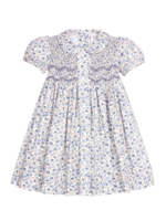 Little English Smocked Bridget Dress - Wisteria Floral