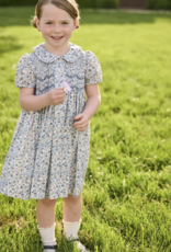Little English Smocked Bridget Dress - Wisteria Floral