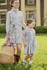 Little English Smocked Bridget Dress - Wisteria Floral