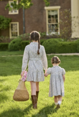 Little English Smocked Bridget Dress - Wisteria Floral
