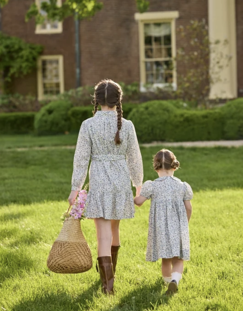Little English Smocked Bridget Dress - Wisteria Floral