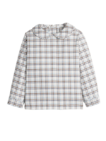 Little English Peter Pan Shirt - Clarkson Plaid