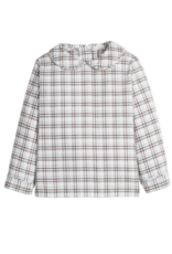 Little English Peter Pan Shirt - Clarkson Plaid