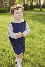 Little English Peter Pan Shirt - Clarkson Plaid