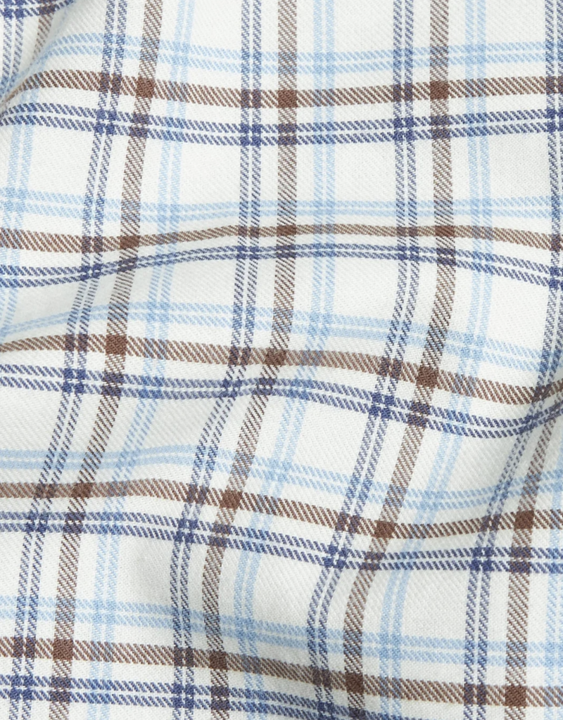 Little English Peter Pan Shirt - Clarkson Plaid