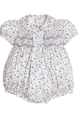 Little English Smocked Bridget Bubble - Wisteria Floral