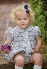 Little English Smocked Bridget Bubble - Wisteria Floral