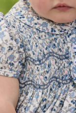 Little English Smocked Bridget Bubble - Wisteria Floral