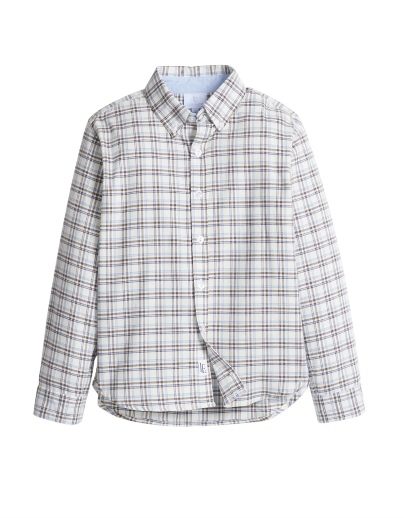Little English Button Down Shirt - Clarkson Plaid