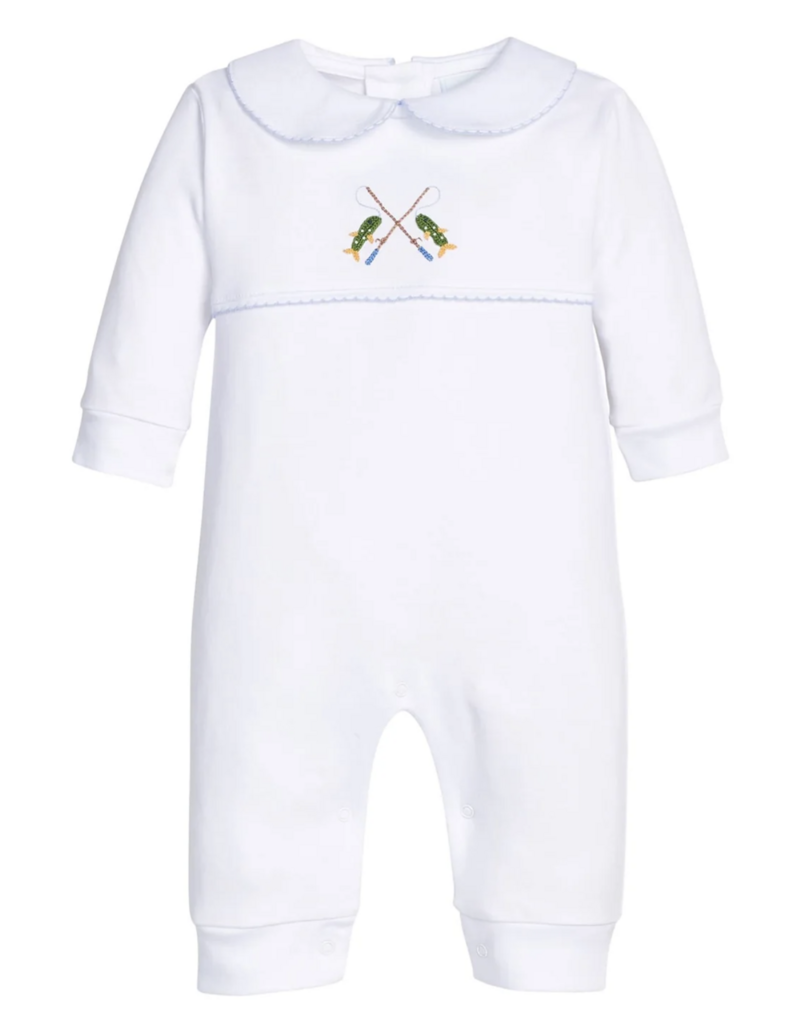 Little English Crochet Playsuit - Fishing Rod