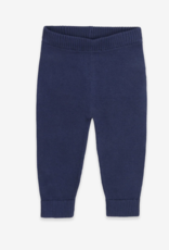 Viverano Pocket Sweater Knit Baby Pants Navy Organic Cotton