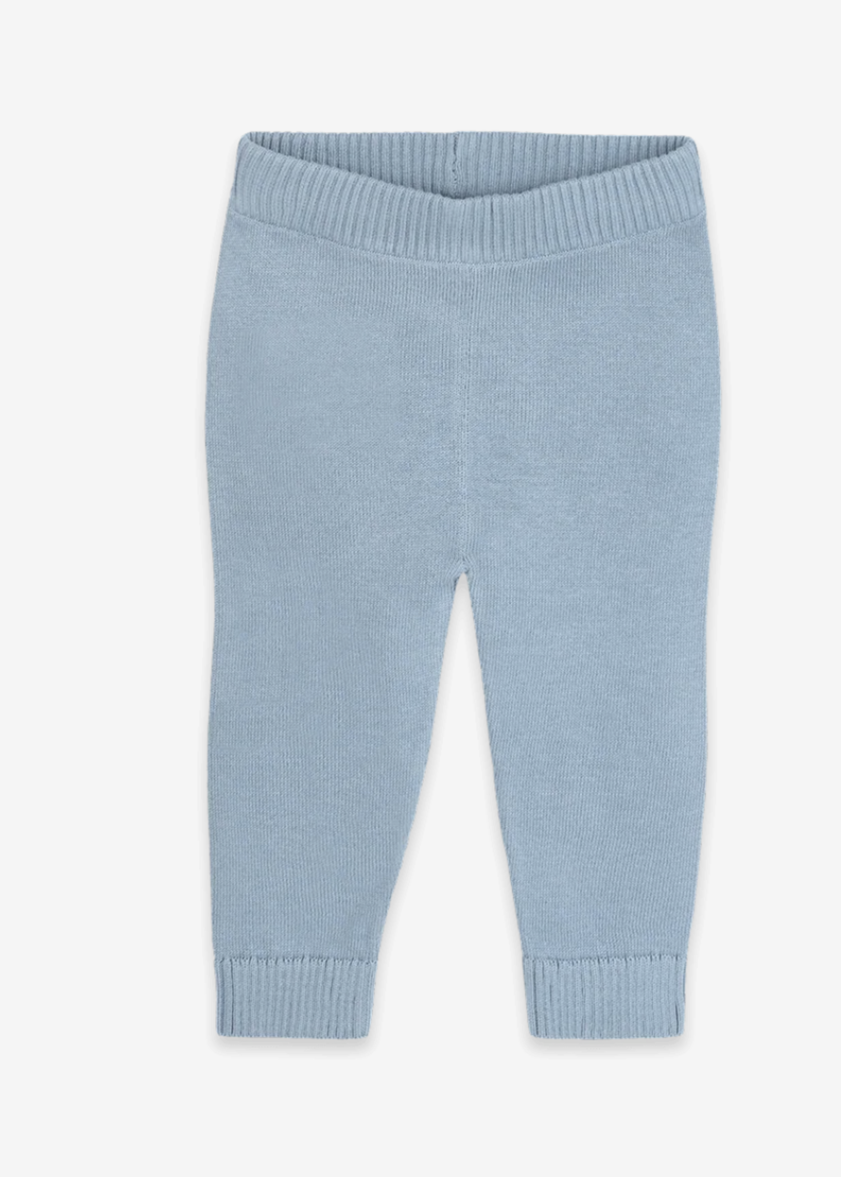 Viverano Pocket Sweater Knit Pants Mineral Blue Org Cotton