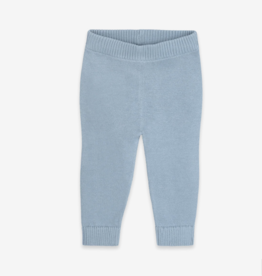 Viverano Pocket Sweater Knit Pants Mineral Blue Org Cotton