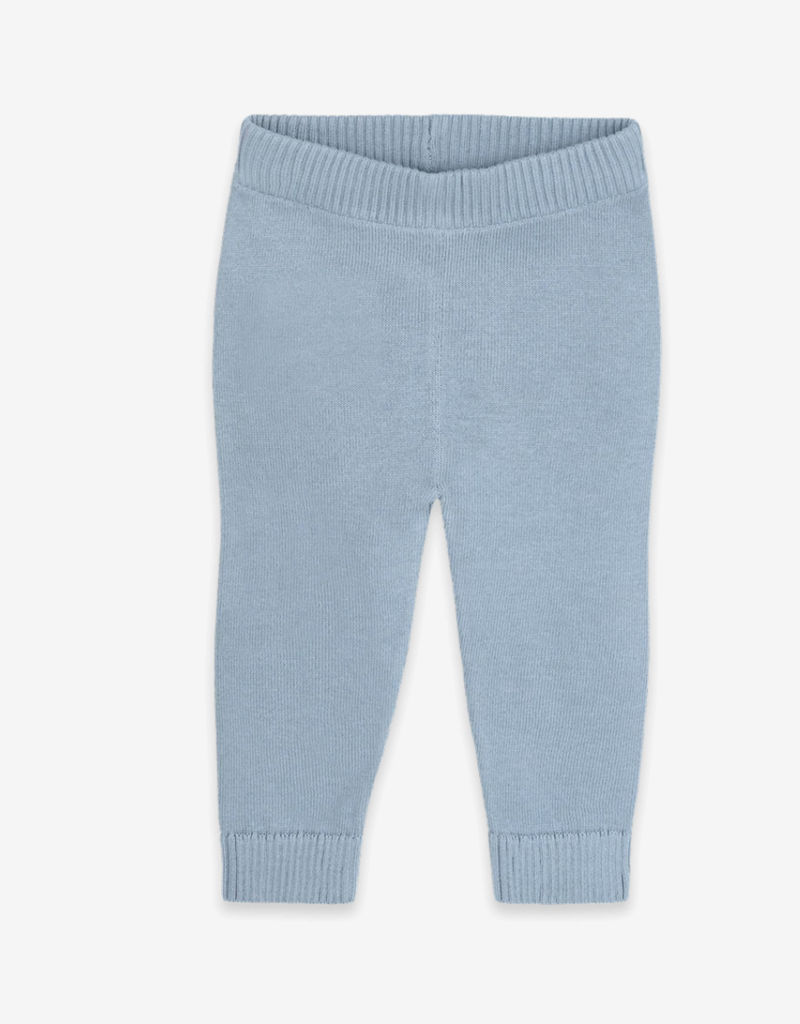 Viverano Pocket Sweater Knit Pants Mineral Blue Org Cotton
