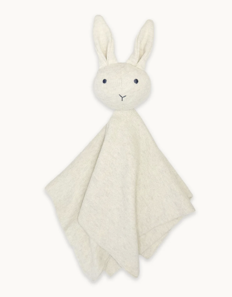Viverano Bunny Mommy and Me Jacquard Knit Baby Blanket/Lovey Gift Set
