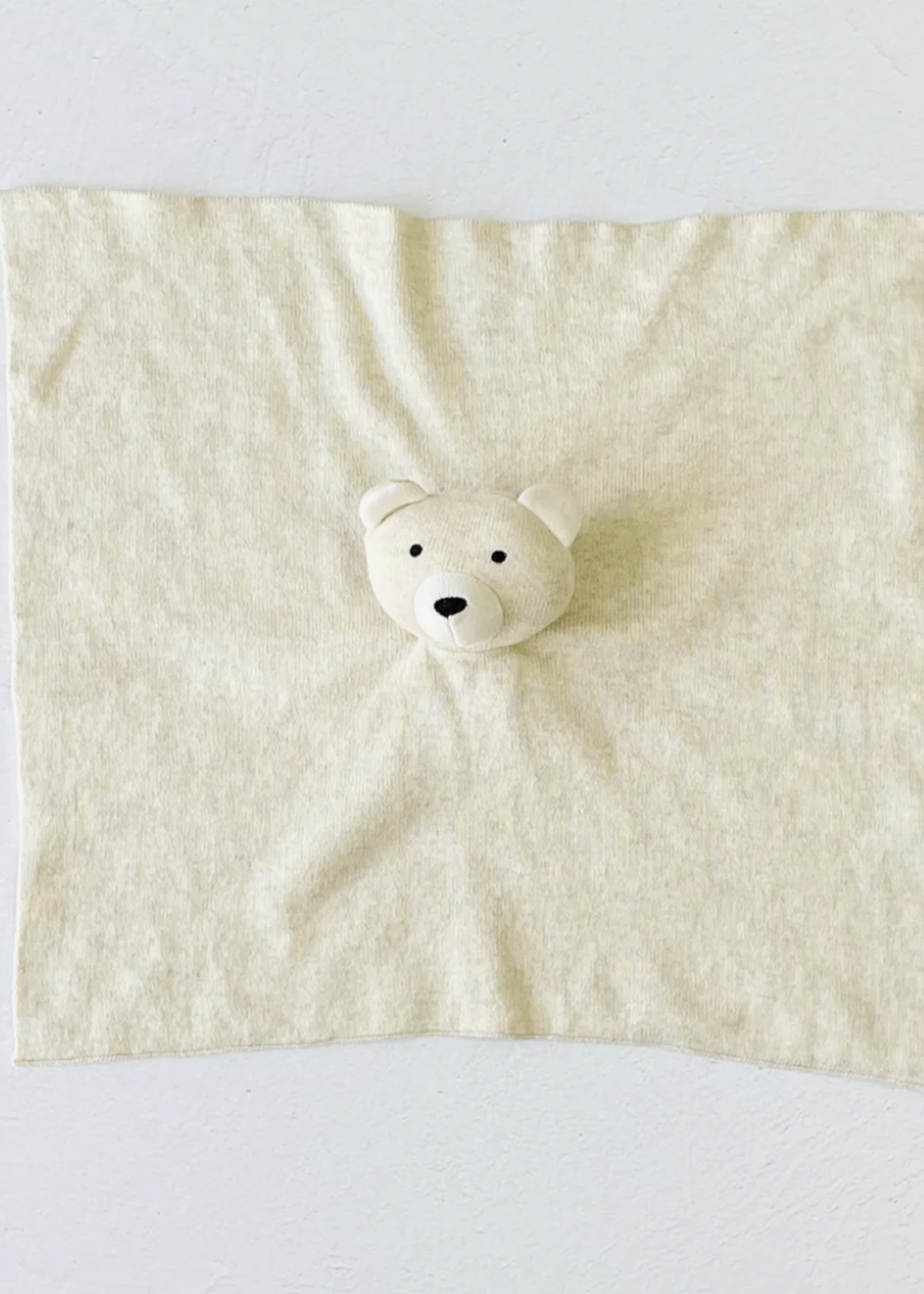 Viverano Bear Lovey Security Blanket Cuddle Cloth Natural