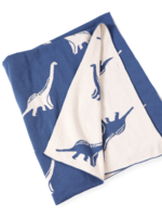 Viverano Dinosaur Organic Cotton Reversible Sweater Knit  Blanket