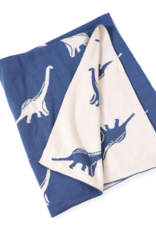 Viverano Dinosaur Organic Cotton Reversible Sweater Knit  Blanket