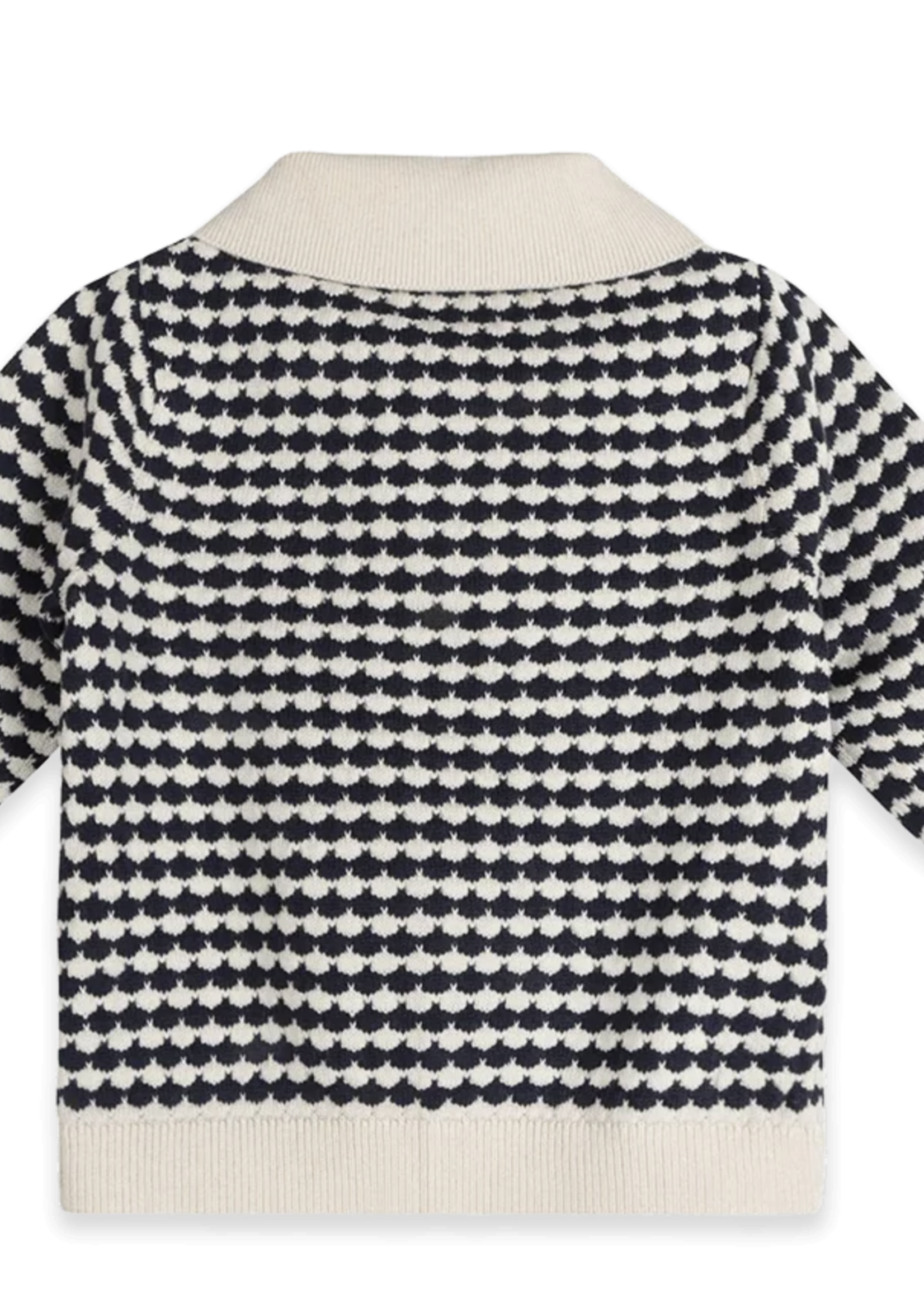 Viverano Leo Textured Knit Polo Pullover Pant Set Navy