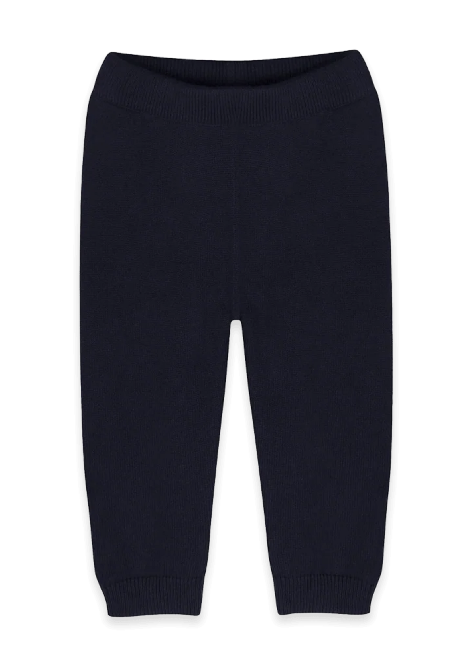 Viverano Leo Textured Knit Polo Pullover Pant Set Navy