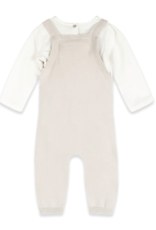 Viverano Bear Fair Isle Knit Baby Overall Set