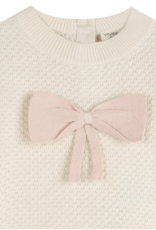 Viverano Ella Bow Knit Pullover (Organic Cotton) Ecru