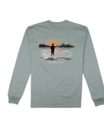 Properly Tied Mens Flying Fishing LS Marine Mist