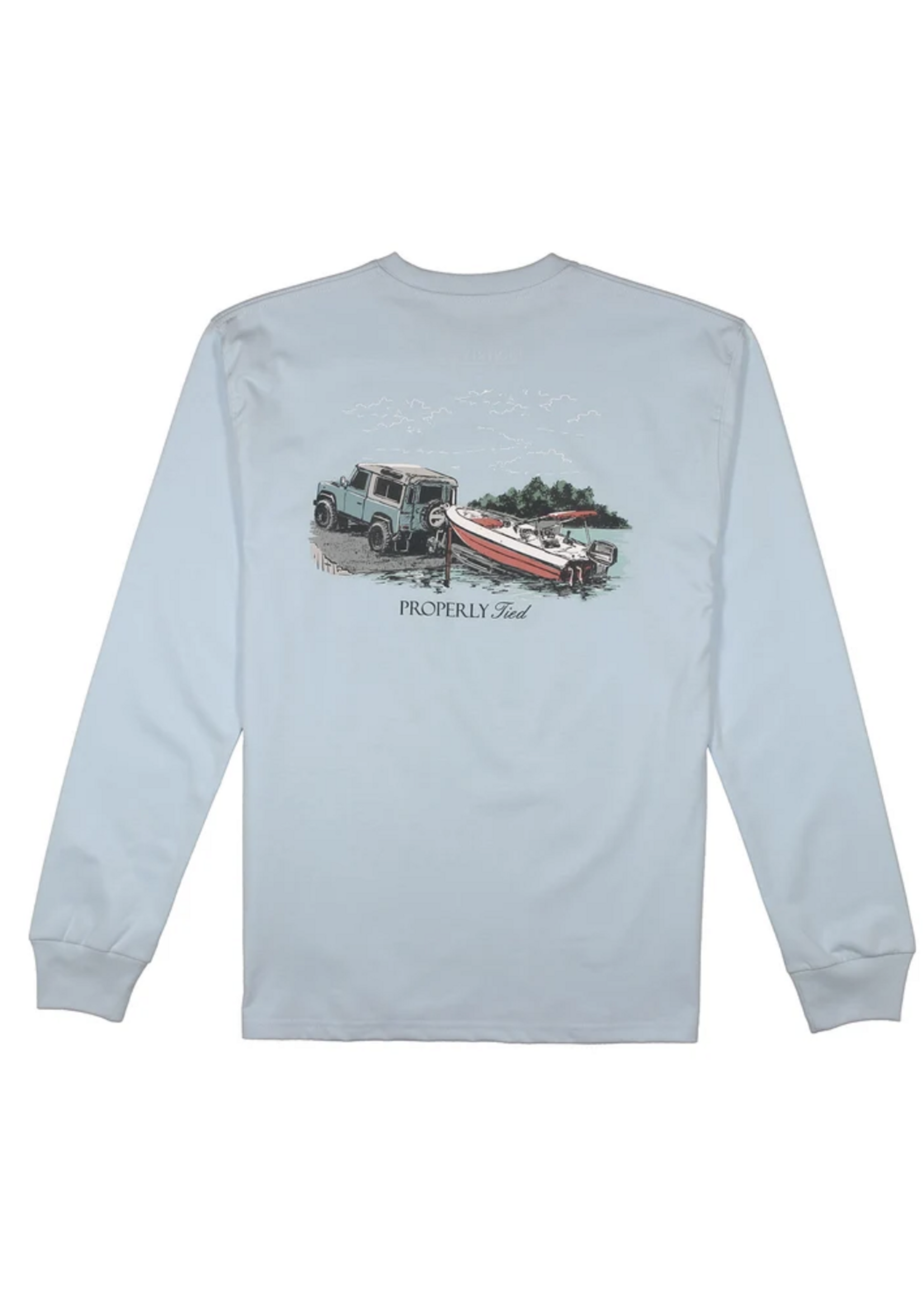 Properly Tied Mens Launch LS Periwinkle