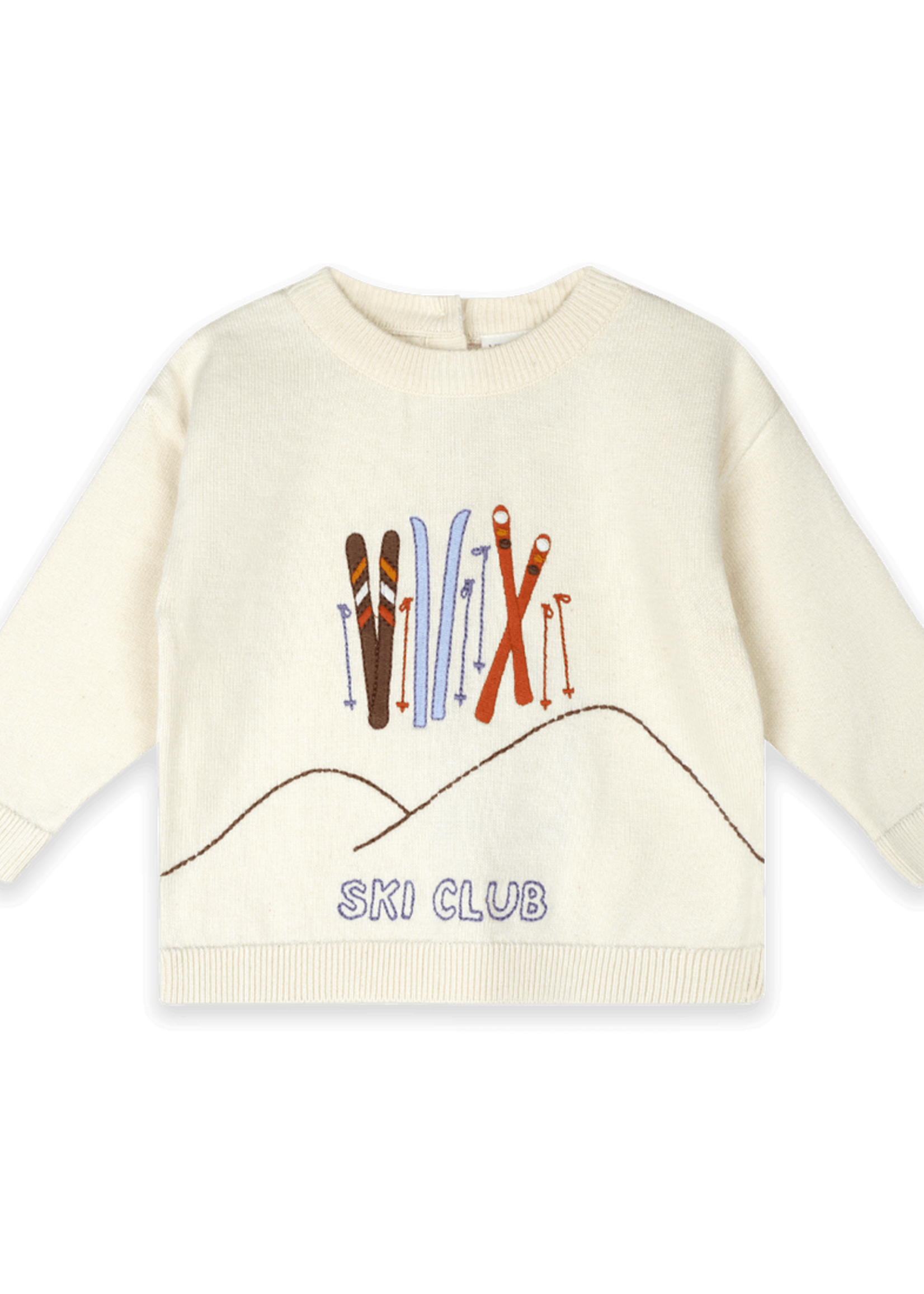 Viverano Ski Club Embroidered Knit Pullover (Organic Cotton)