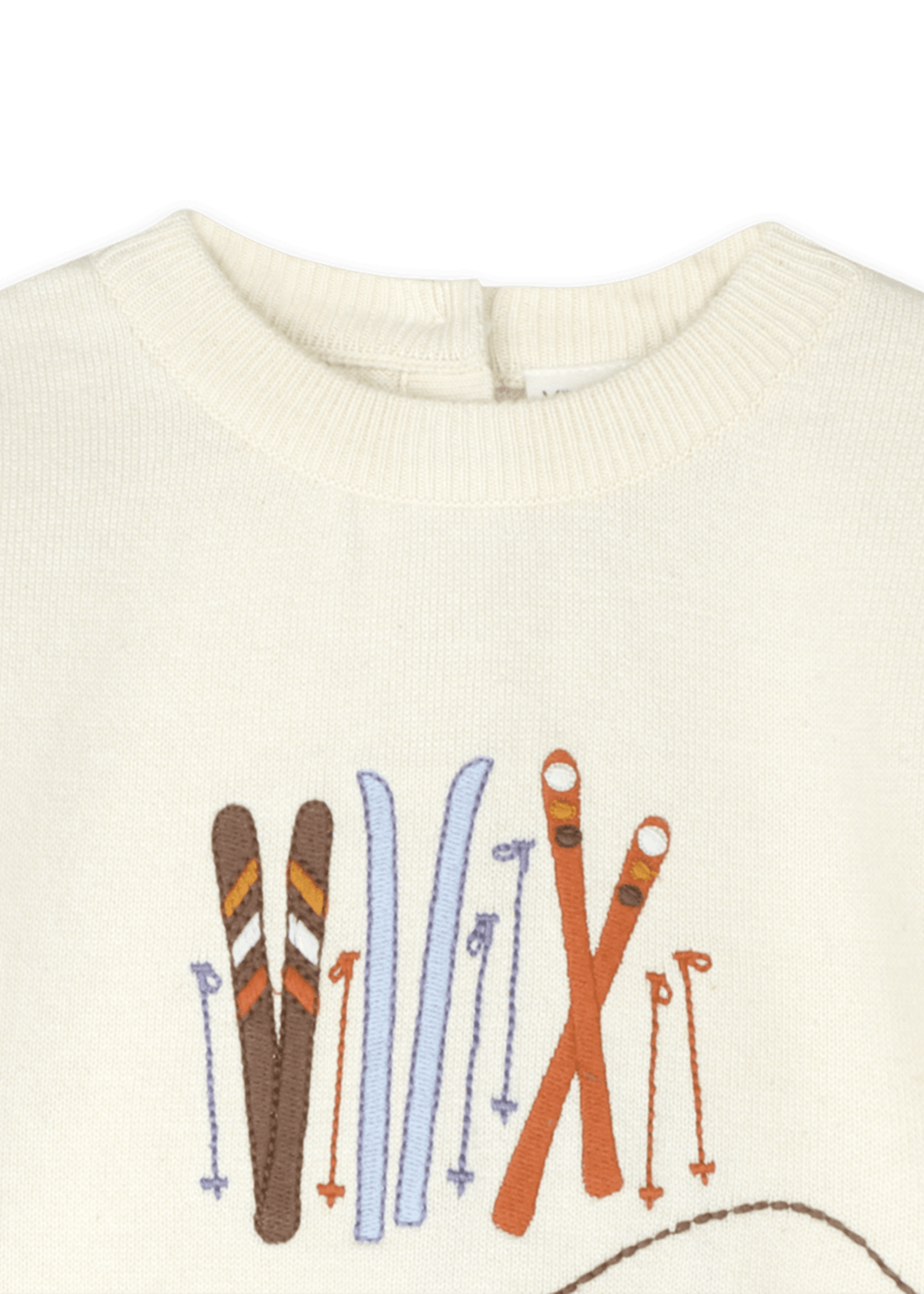 Viverano Ski Club Embroidered Knit Pullover (Organic Cotton)