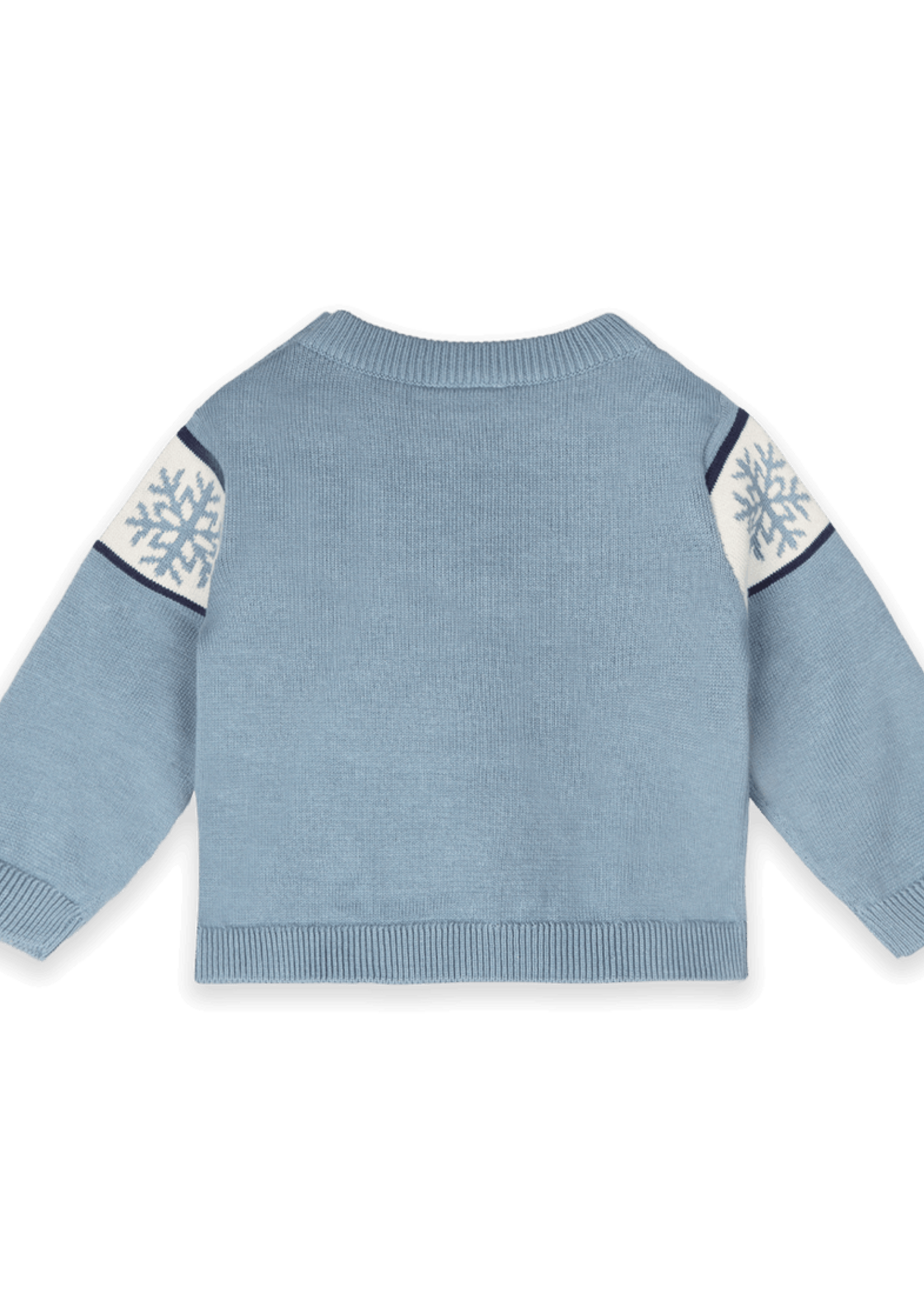 Viverano Apres Ski Knit Wordy Pullover Mineral Blue