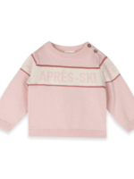 Viverano Apres Ski Knit Wordy Pullover Sweet Pink