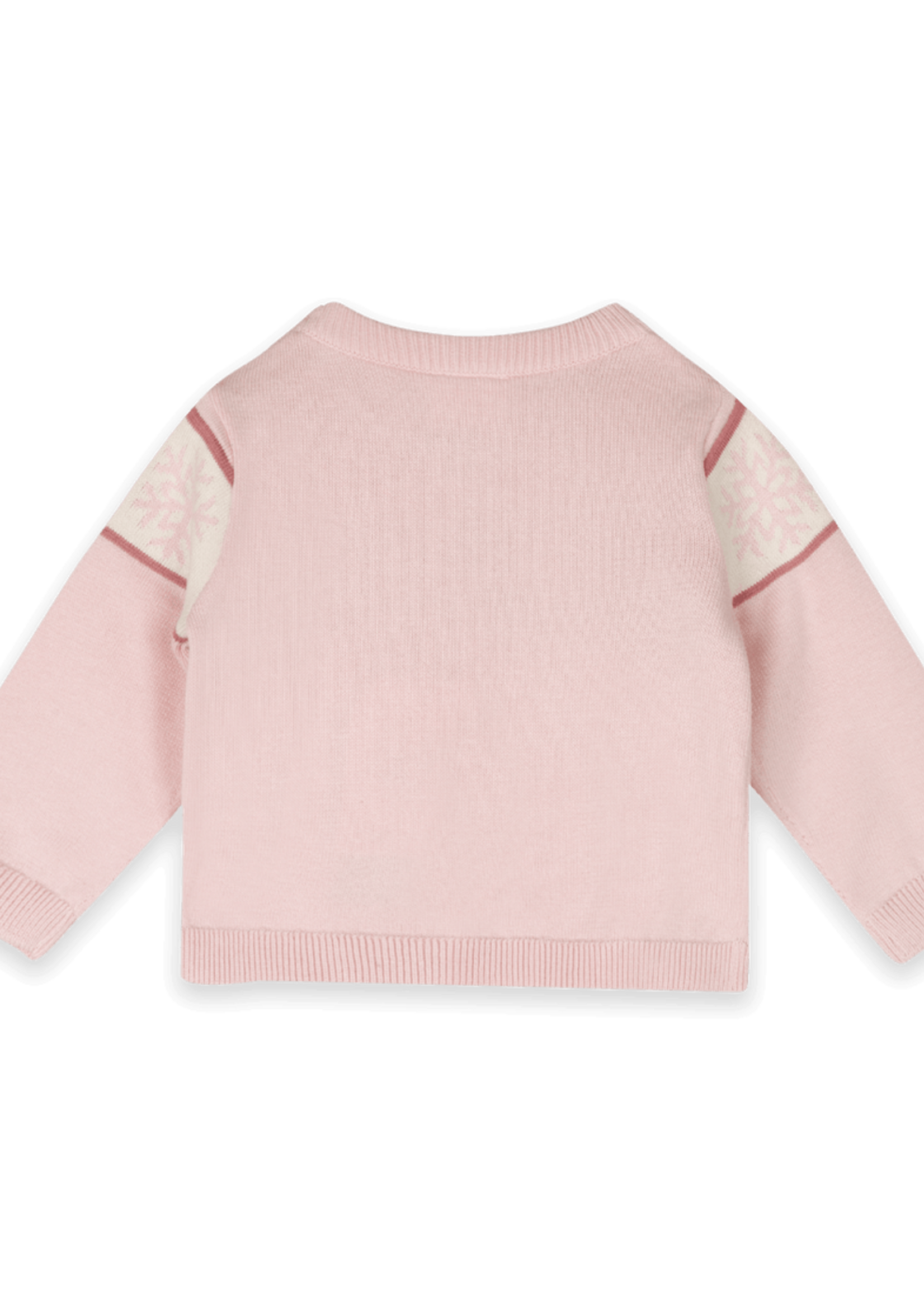 Viverano Apres Ski Knit Wordy Pullover Sweet Pink