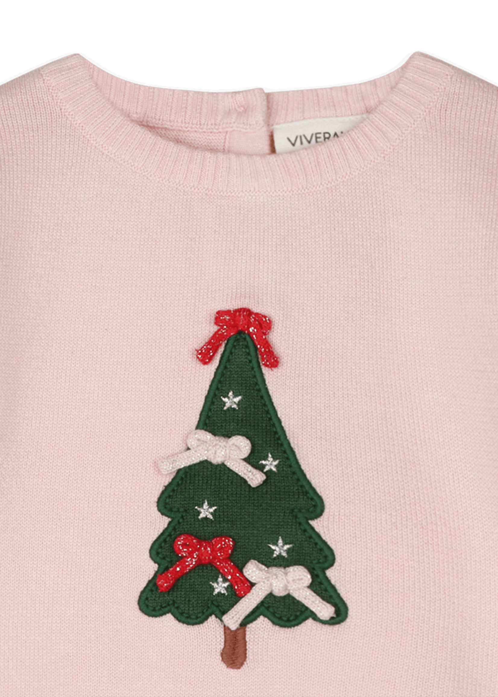 Viverano Christmas Cheer Knit Girl Pullover Pant Set Sweet Pink