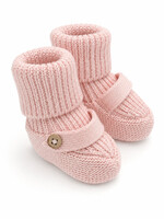 Viverano Milan Knit Cozy Baby Booties Blush