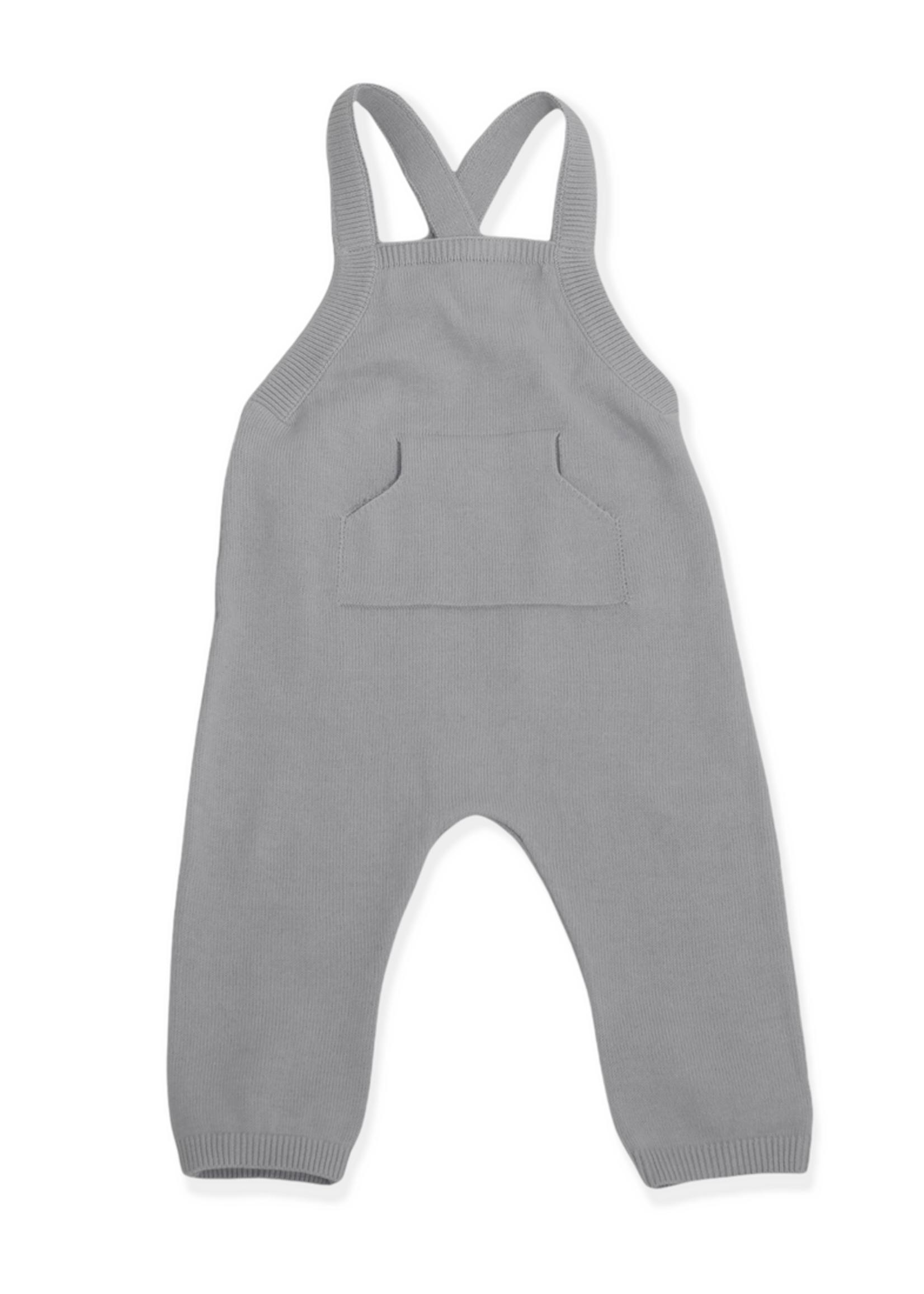 Viverano Milan Knit Kangaroo Pocket Overall Grey