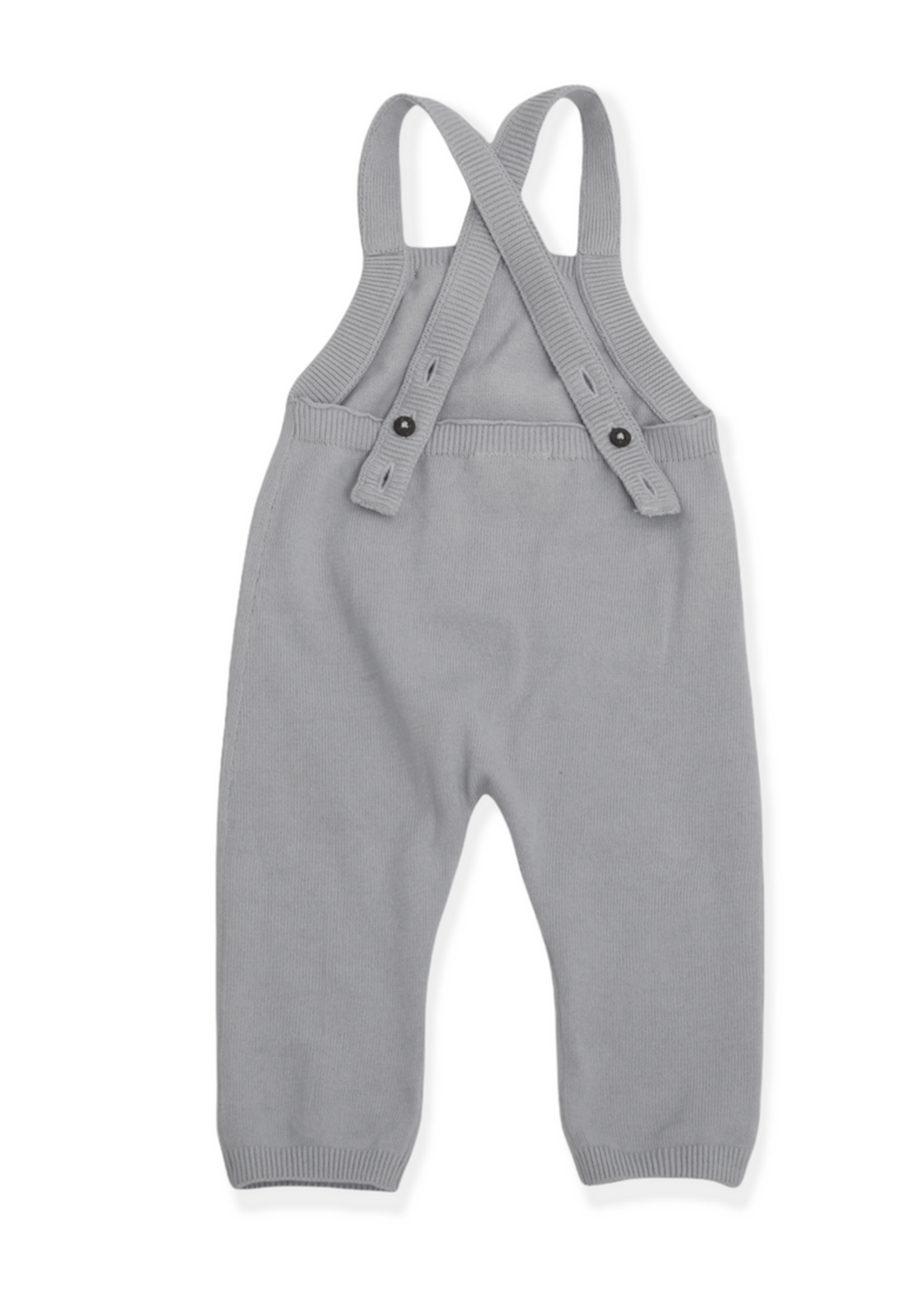 Viverano Milan Knit Kangaroo Pocket Overall Grey