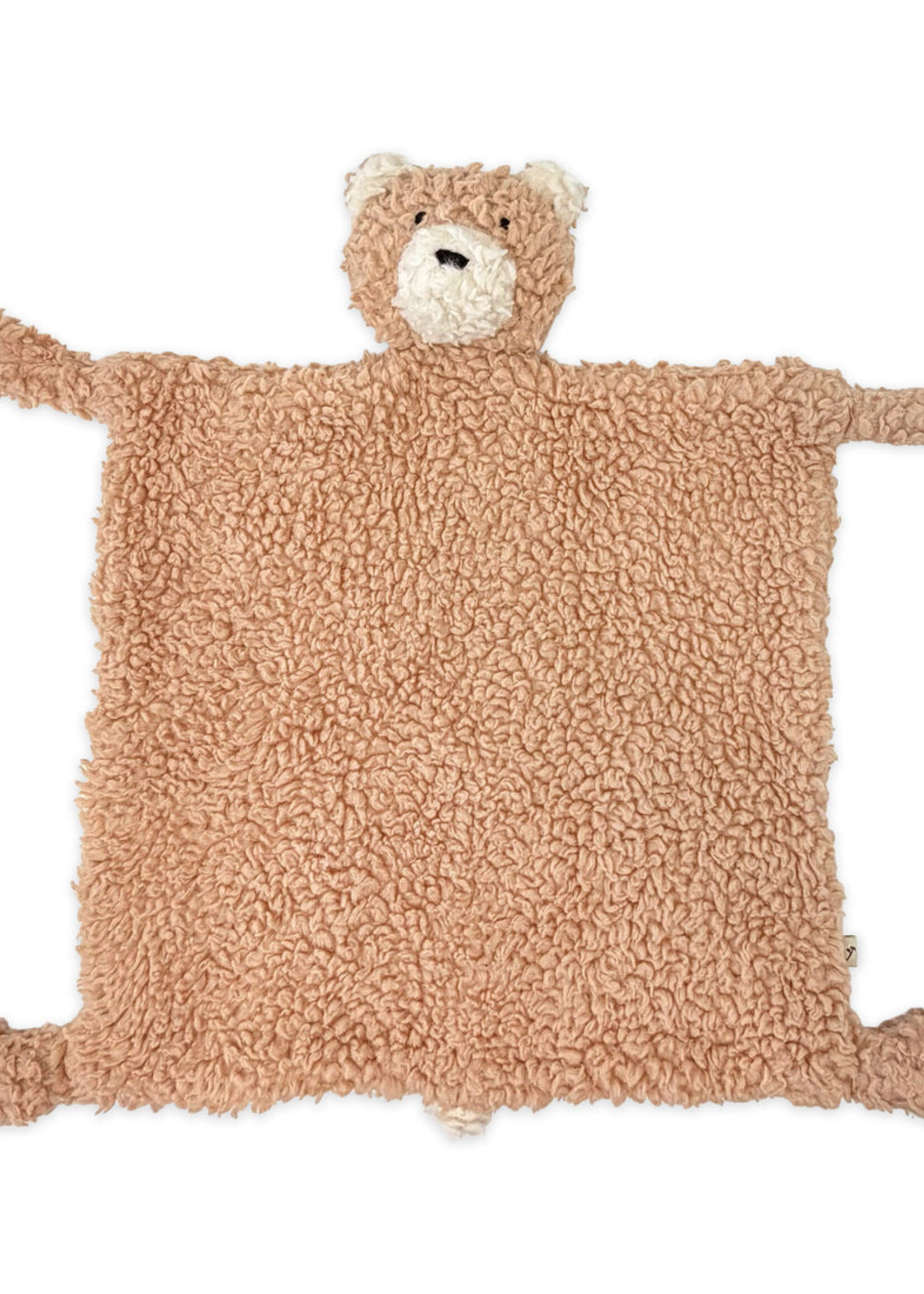 Viverano Bear Organic SHERPA Lovey Baby Security Blanket Cuddle Cloth